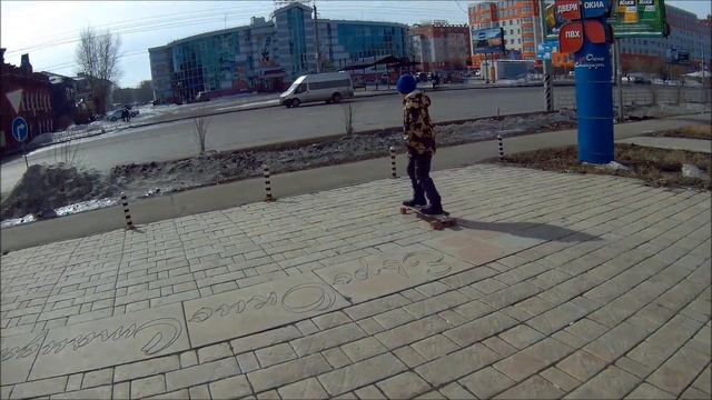 Прогулка на лонгбордах. Омск. смотреть онлайн
