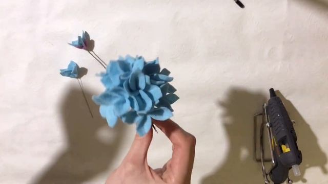 ? #МК Гортензия из фетра #DIY Felt Hydrangea #FeltFlowers #цветы смотреть онлайн
