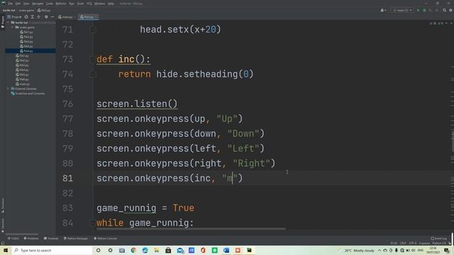 Cheat codes for snake game | Turtle | Python смотреть онлайн