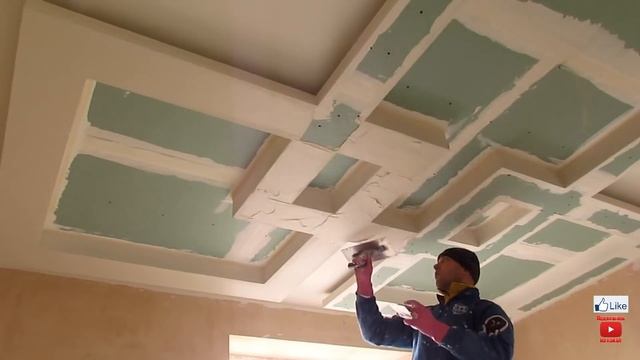 ВЕСТИБЮЛЬ ШИКАРНЫЙ, Шпаклевка потолка по гипсокартону, Двухуровневый потолок смотреть онлайн