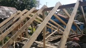 УСТАНОВКА СТРОПИЛ, ОБРЕШЕТКА ПОД МЕТАЛЛОПРОФИЛЬ, продолжение 2 Часть