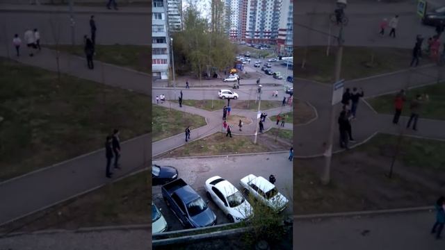 Пожар на ул.Новосибирской в Красноярске. 5.05.15.