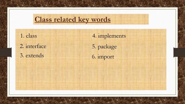 Core Java Language fundamentals Part 2 Reserved Keywords in Java Hindi