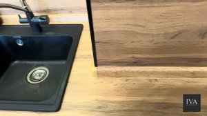 Кухня угловая цвет графит