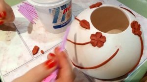 Круглая ваза из воздушного шарика и гипса своими руками