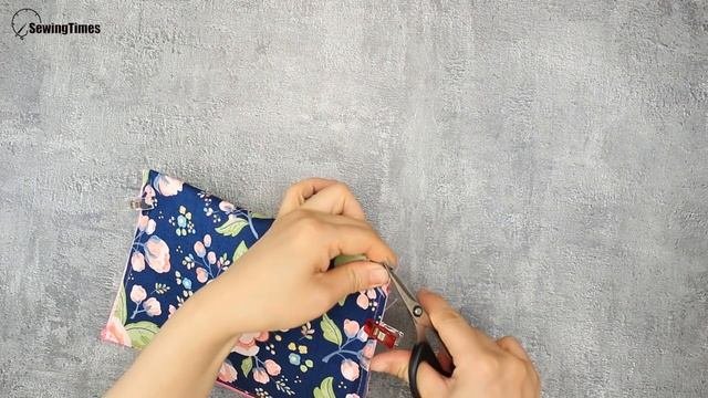 Easy Way To Make A Cosmetic Bag | Making Zipper Pouch Without Pattern [sewingtimes]