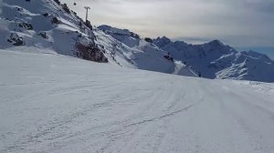 Горнолыжные трассы на Эльбрусе.