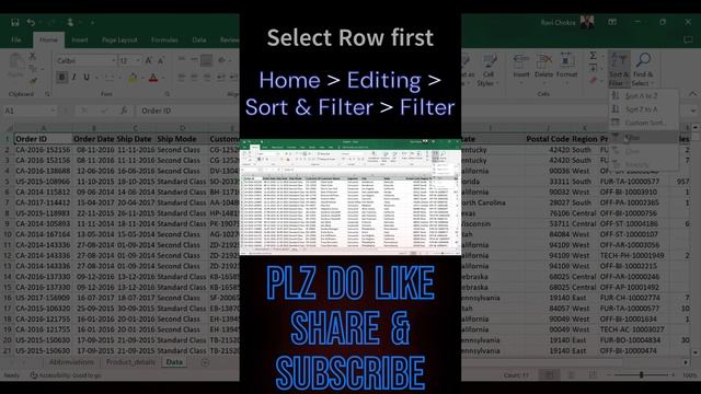 Shortcut to Apply Filter in Excel | Excel Tips & Tricks | Chapter 4