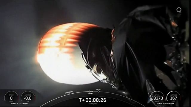 SpaceX Falcon 9 Launches Starlink Into Orbit смотреть онлайн