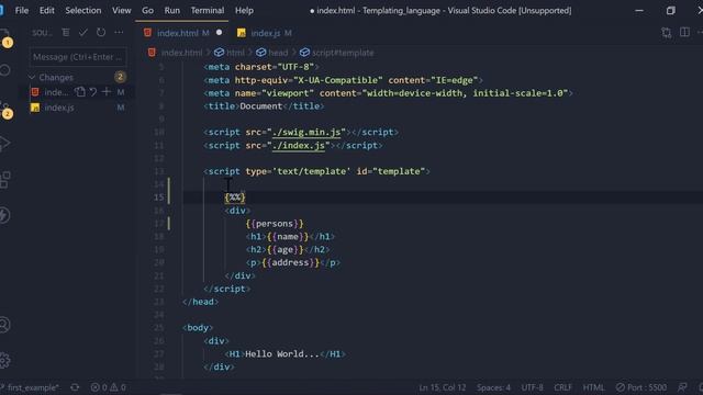 2. looping in Template | Client Side Templating