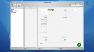 Компонент Adress Book (Адресная книга) из Mac OS X для Windows 7.flv