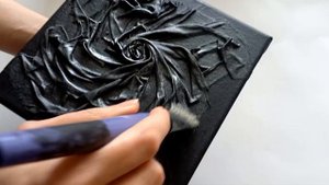 Мастер-класс: интерьерная картина из ткани с эффектом кожи. Фрагмент