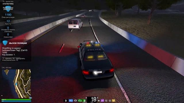 Патрулируем ночной город | Flashing Lights Game смотреть онлайн