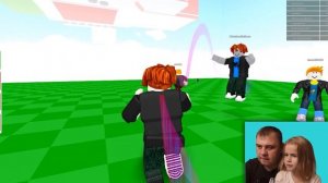 Пол это лава. Побег от Лавы вместе с Настей Лапатушки в Roblox