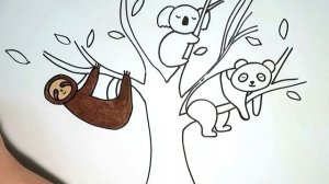 Рисуем азиатских животных / Draw Asian animals
