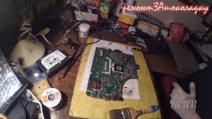 Самый грязный ноутбук в моей практике ASUS X53S, белый экран,не загружается