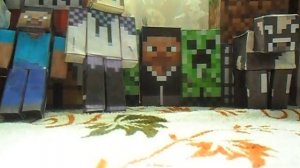 Майнкрафт поделки из бумаги 4 серия  (4 блока земли, 2 блока TNT и 2 свиньи!)