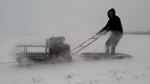 Мотособака 15 л.с. снежная целина