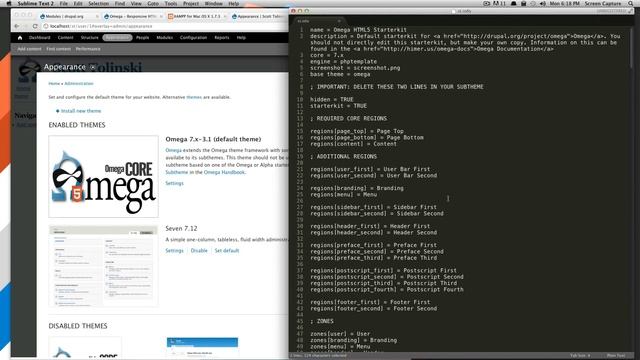 Drupal Tutorials #5 Creating a subtheme смотреть онлайн