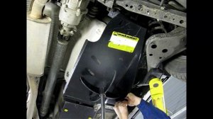 Установка защиты топливного бака на Nissan X-Trail // 01446