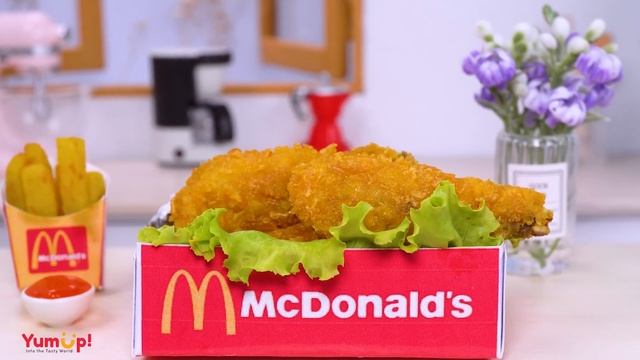 Awesome Miniature Crispy McDonald's Fried Chicken Recipe | Perfect Tiny Food Made By Tiny Cakes
