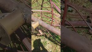 Самодельная колесно- пальцевая ворошилка для сена.
