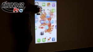 โปรเจคเตอร์ รีวิว app for android wifi projector รุ่นThunder200+เชื่อมต่อ Iphons6S