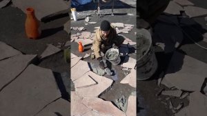 Укладка природного камня