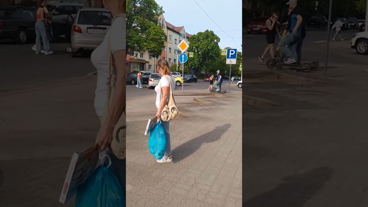 Жесткое ДТП #калининград . Бабушка на Матизе.