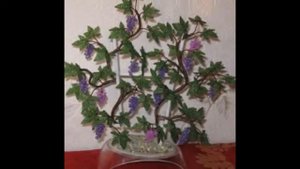 Виноград из бисера-работы из бисера