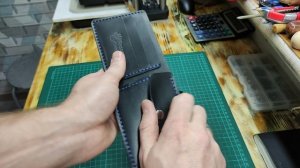 Кошелёк из кожи ручная работа .mp4