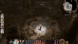 Baldur's Gate 3 - Оскверненный храм, решение головоломки с лунными кругами.