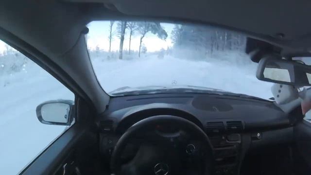 Mercedes w203 snow drifting смотреть онлайн