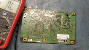 How to repair Hp laserjet 1522nf logic card no display problem 100%fix in the video