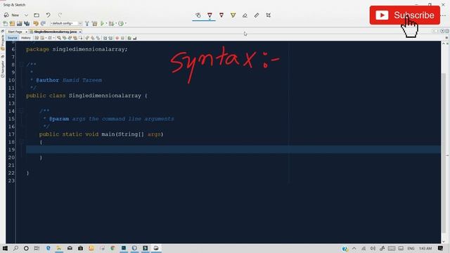 Single Dimensional Array In Java | One Dimensional Array | Hamid Tutorials
