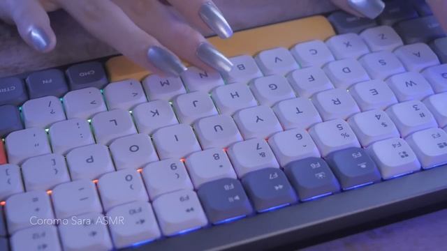 ASMR Sleepy Keyboard Typing / 1 hour (Blue switches, Brown switches)