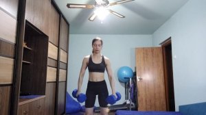 Тренировка с гантелями по 4 кг | workout with dumbbells