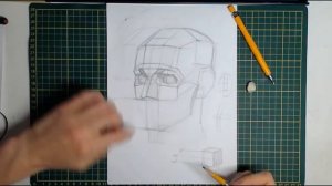 Построение головы. Академический рисунок.