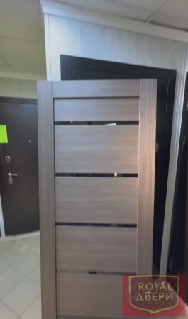 «Ника 2 Неаполь,ПВХ,черное стекло»(Экодрев г.Сызрань).В наличии,в продаже.Роял-двери.