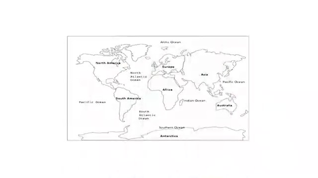 КАРТА МИР (World Oceans-Continents)