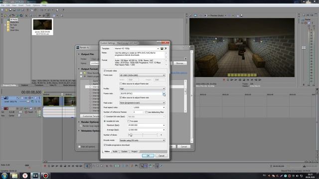 Как сделать видео светлее в Sony Vegas после рендеринга