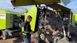 Подготовка пресс-подборщика CLAAS ROLLANT перед выходом в поле