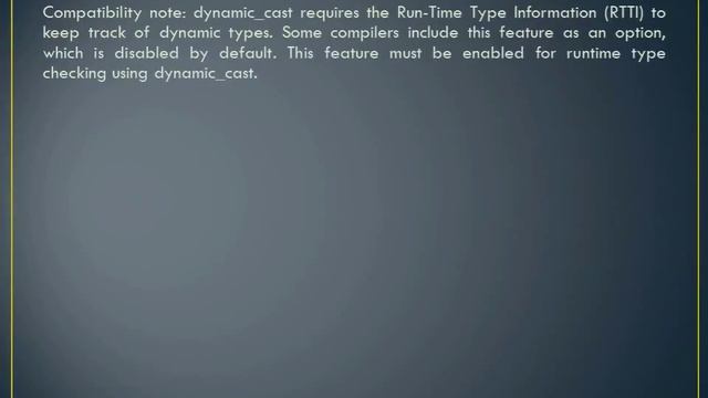 Type Casting - C++ (Implicit, Explicit, dynamic, static, reinterpret, const, typeid) смотреть онлайн