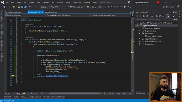 Background Service cu Worker Service și Quartz.NET смотреть онлайн