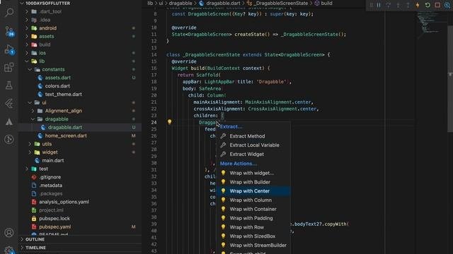 Flutter widget challenge | Draggable widget | Speed Code | Code With Zeeshan | Android | IOS