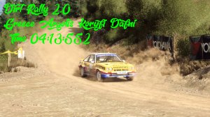 Dirt Rally 2.0 Setup Greece Argolis Koryfi Dafni Opel Manta 400