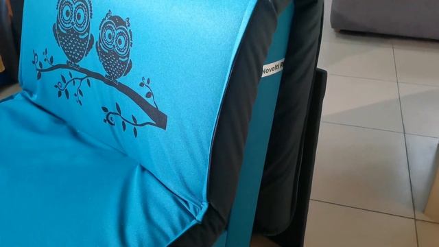 221072 "ELEGANCE 80С (ЭЛЕГАНС)" кресло-кровать. Цвет: Simple 033/ Simple 022/ Owls. смотреть онлайн