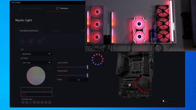 MYSTIC LIGHT from MSI for Motherboard RGB Control - In depth look