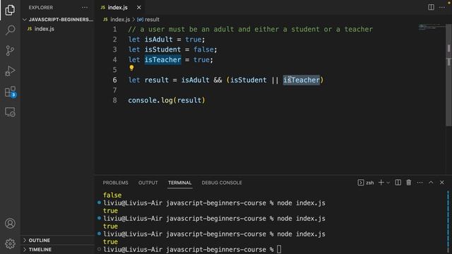 Logical Operators and Expressions in JavaScript