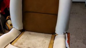Перетяжка сиденья Рено Клио экокожей своими руками.С чего начать/how to tighten the seat